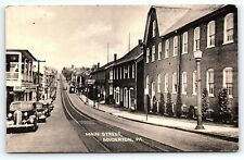 1950s SOUDERTON PA  MAIN STREET OLD CARS LOCAL BUSINESSES POSTCARD P4022 picture
