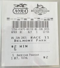 2015 BELMONT STAKES $2 UNCASHED WIN TICKET AMERICAN PHAROAH picture