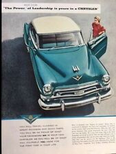 1954 Chrysler Windsor Original Advertisement Print Art Car Ad LG60 picture