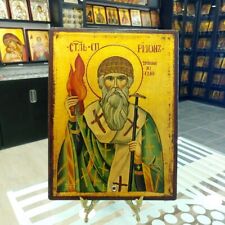 Saint Spyridon Greek Orthodox Hand Painted Icon picture