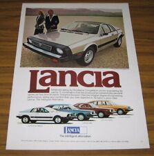 1977 Print Ad The '77 Lancia Scorpion, HPE, Coupe, Sedan Pininfarina Design picture
