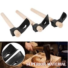 Adze Woodworking Tool Set Curved Bowl Straight Big Small Log Carving Hand Hewing picture