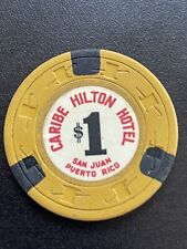 $1 Caribe Hilton San Juan Puerto Rico Casino Chip Very Rare picture