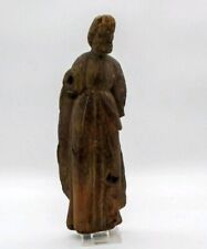 antique hand-carved wooden holy figure male. picture