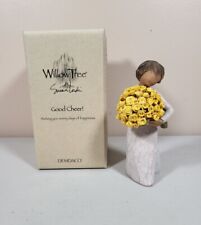 Demdaco Willow Tree Good Cheer Figure with Yellow Flowers picture