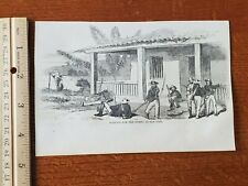 Harper's Weekly 1857 Sketch Print WAITING FOR THE ENEMY AT SAN JOSE picture