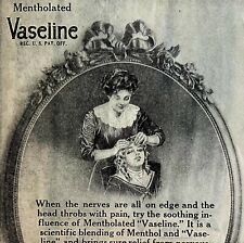 Mentholated Vaseline Chesebrough NY 1911 Advertisement Medical DWAA22 picture