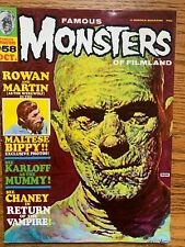 Famous Monsters of Filmland 58 Boris Karloff Mummy adapted Wood inks 1969 FN picture