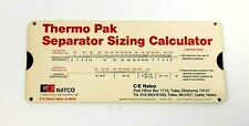 Vintage 1981 CE NATCO Glycol Dehydration System Sizing Slide Rule Calculator picture