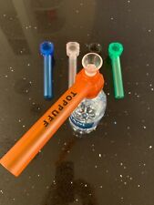 Orange Portable Hookah Screw on Bottle Converter Water Glass Bong picture