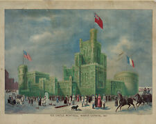 Ice castle Montreal Canada winter carnival 1887 8X10 Photo Picture Image Print  picture
