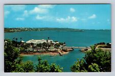 Flatts Village-Bermuda Bermuda Aquarium Museum Harrington Sound Vintage Postcard picture