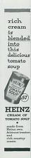 1944 Heinz Cream of Tomato Soup Canned Condensed Aristocrat 57 Print Ad LHJ1 picture