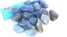 One Chalcedony Grade C Tumbled Stone 35-40mm Healing Crystal Generosity Psychic picture