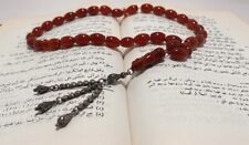 Natural Antique Yemen Agate, Prayer Beads, Rosary Tesbih Masbaha picture