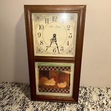 Vintage Quartz Digital Clock by Time Images - with Roosters Printed in Hong Kong picture