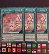 3x Purrely Happy Memory AMDE-EN021 RARE YuGiOh Card Amazing Defenders  picture