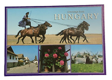 Greetings From Hungary Multiview Postcard Unposted picture