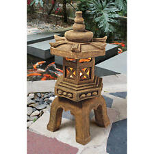 Zen Garden Tranquil Energy East Asian Style LED Japanese Pagoda Lamp Statue picture