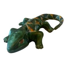 Hand painted Art Lizard Iguana Chameleon Made in Mexico Clay Approx 12” Long picture