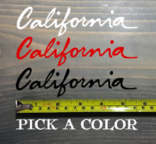 California Sticker Decal License Plate Font DIE CUT Vinyl Bear New Republic XO picture
