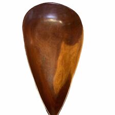 RARE MCM 1960's Tear Drop Teak Wooden Bowl. Rare 19”x10” picture