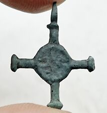 RARE Authentic Medieval Crusader Bronze Cross Artifact Circa 1095-1492 AD _ D picture