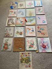 Lot of 21 | Used Vintage 1940s Get Well Cards picture