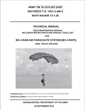 452 Page 2018 MC-4 RAM AIR PARACHUTE SYSTEM RAPS Maintenance Parts Manual on CD picture
