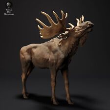 Breyer size traditonal 1/9 resin companion animal calling moose figurine picture