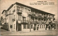 Vtg Postcard Monterey California CA - Mission Inn Historic Building Albertype Co picture