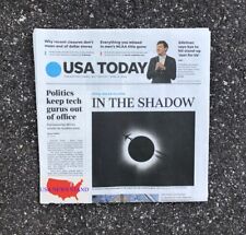 THE USA TODAY - TUESDAY APRIL 9, 2024 (TOTAL SOLAR ECLIPSE - IN THE SHADOW) picture