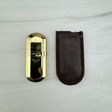 Vintage MARLBORO Brass No. 6 Lighter with Leather Sleeve Case picture