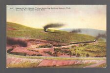 Railroad Postcard:  D&RG Trains Ascending Soldiers Summit, Utah picture