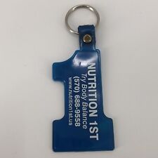 Nutrition 1st Rubber #1 Shaped Advertising Keychain picture