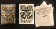 Altruism Playing Cards Deck Set Blue Crown New Snow Owls Rare picture
