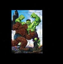 1992 Marvel Masterpieces #1-D Incredible Hulk Vs Thing Spectra 8 - 9 MINT picture
