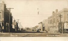 c1909 RPPC Postcard; Bell Street Scene, Glendive MT Dawson County Foster Photo picture