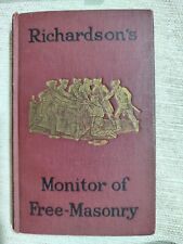 Richard's Monitor of Free-Masonry / Jabez Richardson  1860 HC RARE picture