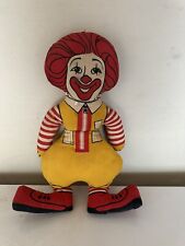 Vintage McDonalds Ronald McDonald Stuffed Pillow Plush Toy Doll Promotional Item picture