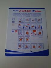 Air Europa Airbus A330-200 R01 Safety Card  picture