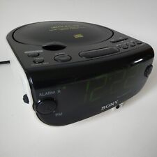 Sony Dream Machine ICF-CD815 CD Alarm Clock-AM/ FM-Corded-2006-Tested/Works  picture