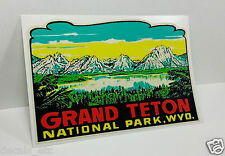 Grand Teton National Park Wyoming Vintage Style Travel Decal / Vinyl Sticker picture
