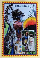 Postcard OK: Greetings from Oklahoma. Pow Wow. picture