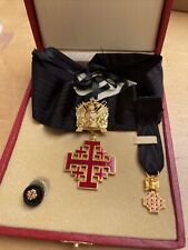VATICAN,HOLY SEE,ORDER OF THE HHOLY SEPULCHRE,COMMANDER NECK BADGE 78 x 38 mm picture