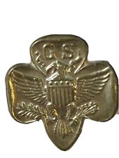Girl Scout Membership 7/8 Inch Lapel Pin Pinback Vintage picture