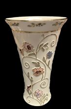 LENOX GILDED GARDEN RAISED FLORAL PATTERN VASE NEW NO BOX picture