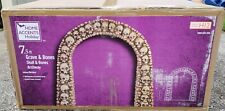 Halloween 7.5 ft Home Accents Skull and Bones Archway NIB picture