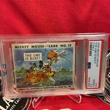 1935 Mickey Mouse Gum Card Type II The Line Is Busy #19 Walt Disney PSA 2.5 picture