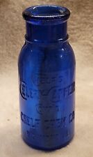 ANTIQUE COBALT BLUE  CHELF'S CELERY CAFFEIN COMP'D MEDICINE RICHMOND VIRGINIA picture